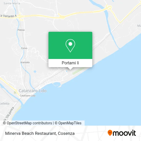 Mappa Minerva Beach Restaurant