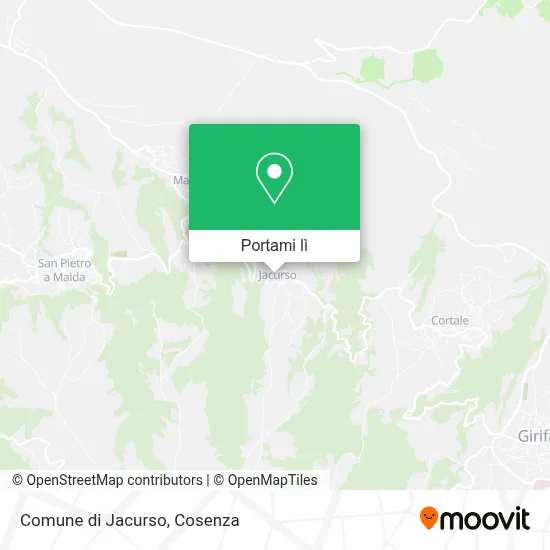 Mappa Comune di Jacurso