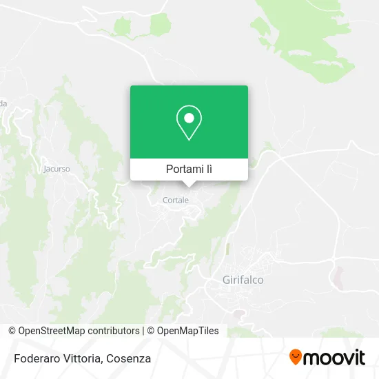 Mappa Foderaro Vittoria