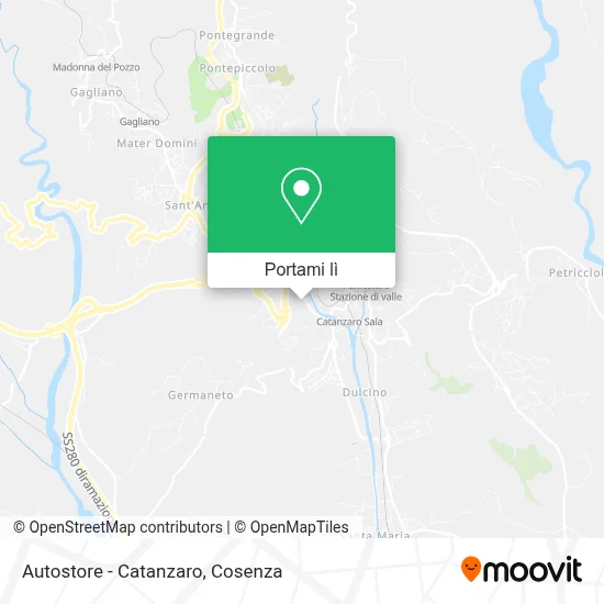 Mappa Autostore - Catanzaro