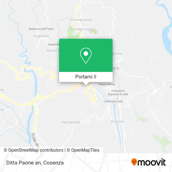 Mappa Ditta Paone an