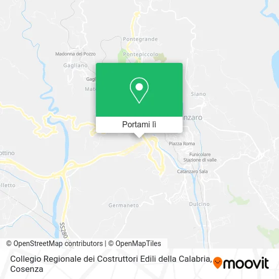 Mappa Collegio Regionale dei Costruttori Edili della Calabria