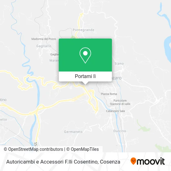 Mappa Autoricambi e Accessori F.lli Cosentino