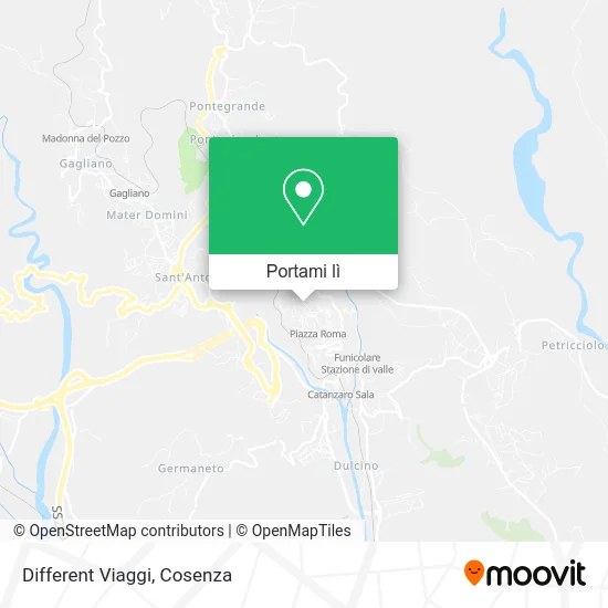 Mappa Different Viaggi