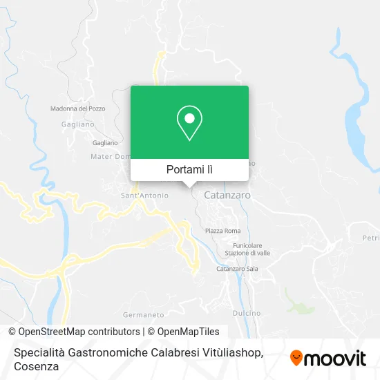 Mappa Specialità Gastronomiche Calabresi Vitùliashop