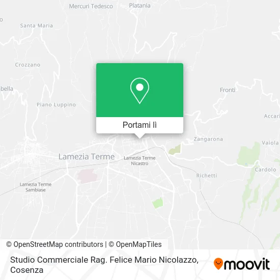 Mappa Studio Commerciale Rag. Felice Mario Nicolazzo