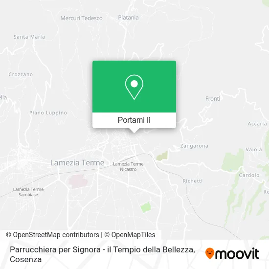 Mappa Parrucchiera per Signora - il Tempio della Bellezza