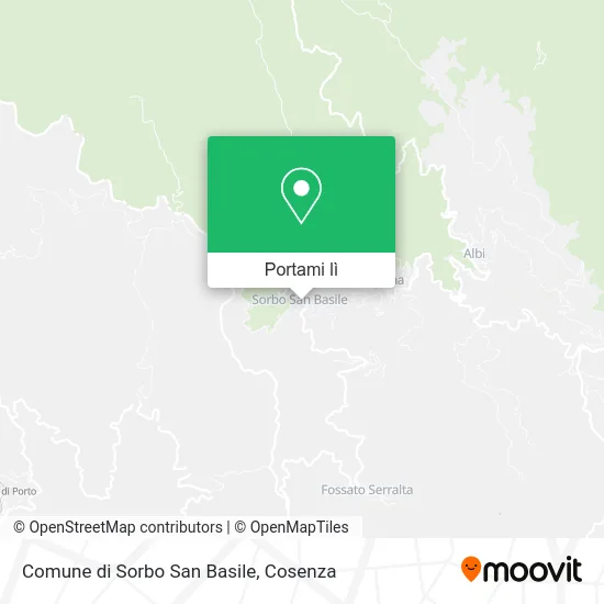 Mappa Comune di Sorbo San Basile