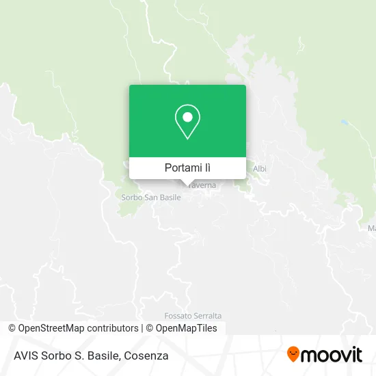 Mappa AVIS Sorbo S. Basile