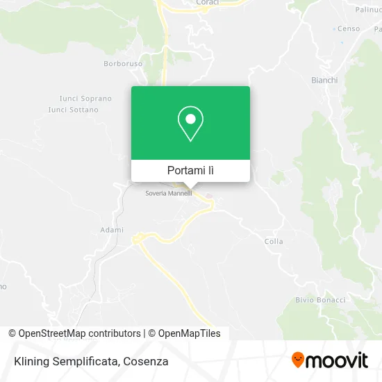 Mappa Klining Semplificata