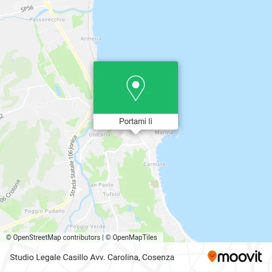 Mappa Studio Legale Casillo Avv. Carolina