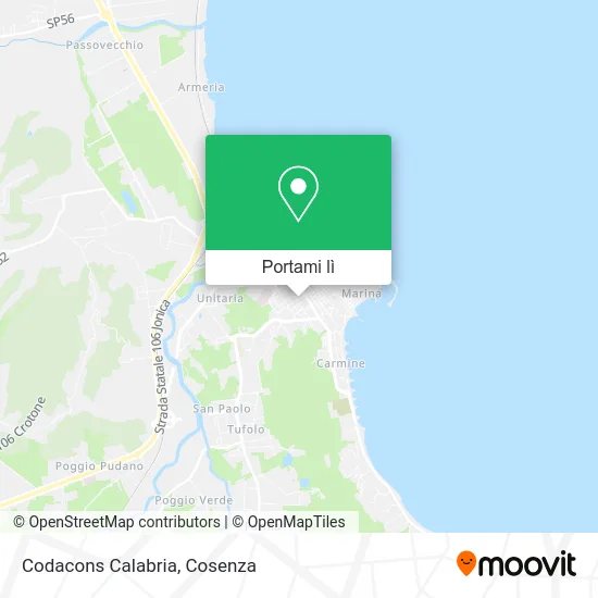 Mappa Codacons Calabria