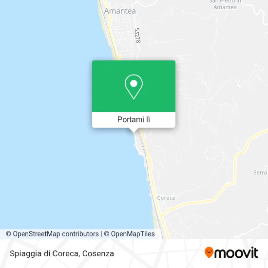 Mappa Spiaggia di Coreca