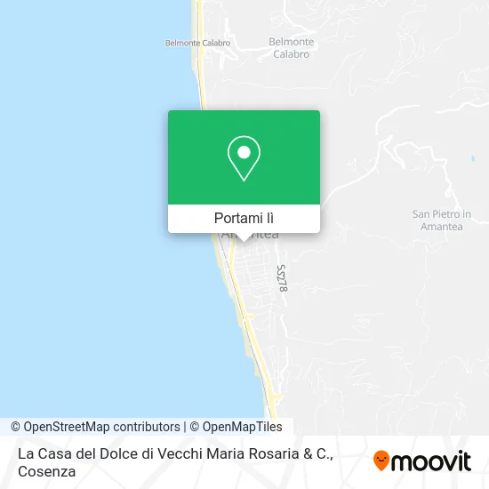 Mappa La Casa del Dolce di Vecchi Maria Rosaria & C.