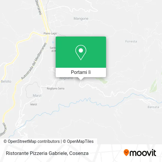 Mappa Ristorante Pizzeria Gabriele
