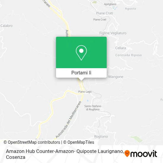 Mappa Amazon Hub Counter-Amazon- Quiposte Laurignano