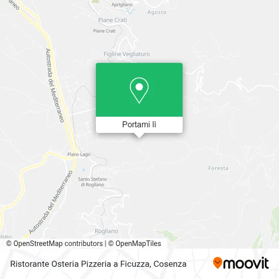 Mappa Ristorante Osteria Pizzeria a Ficuzza