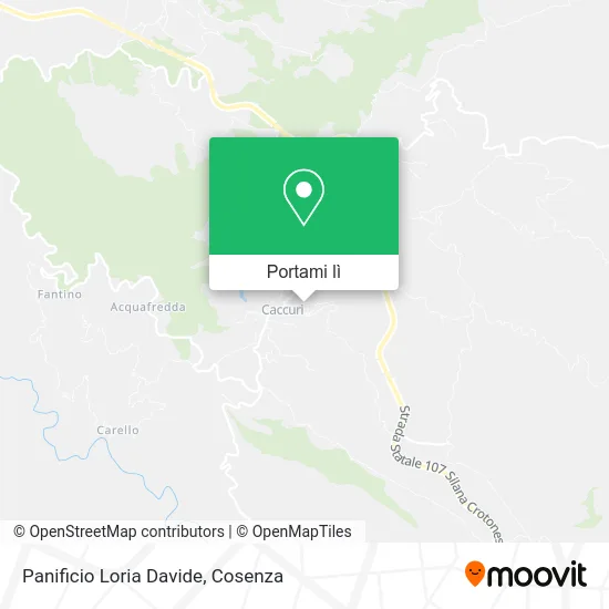 Mappa Panificio Loria Davide