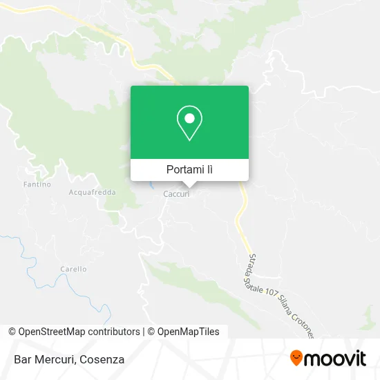 Mappa Bar Mercuri