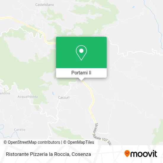 Mappa Ristorante Pizzeria la Roccia