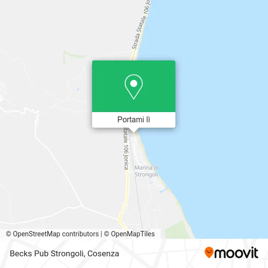 Mappa Becks Pub Strongoli