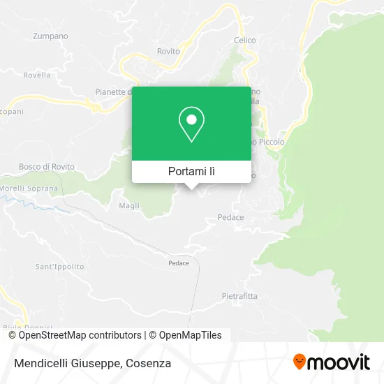 Mappa Mendicelli Giuseppe