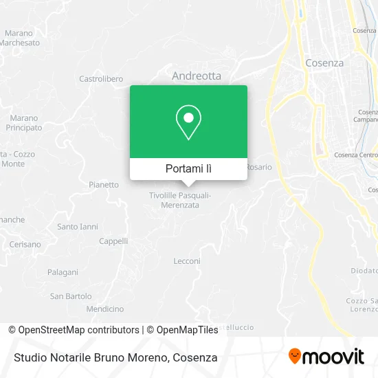 Mappa Studio Notarile Bruno Moreno