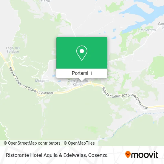 Mappa Ristorante Hotel Aquila & Edelweiss