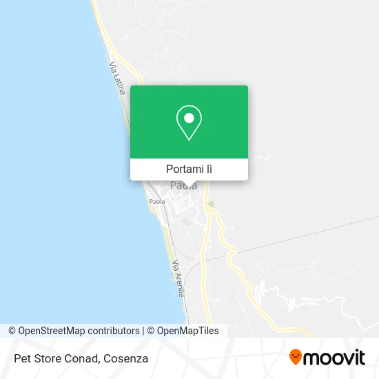 Mappa Pet Store Conad