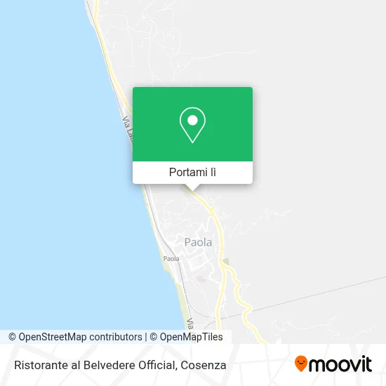 Mappa Ristorante al Belvedere Official