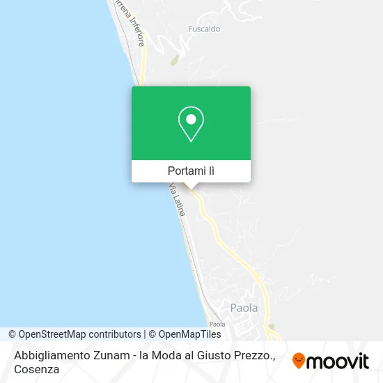 Mappa Abbigliamento Zunam - la Moda al Giusto Prezzo.