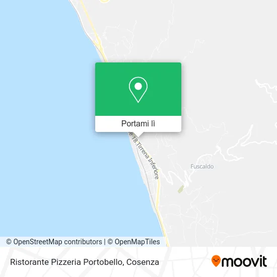 Mappa Ristorante Pizzeria Portobello