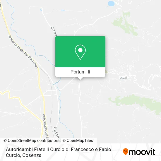 Mappa Autoricambi Fratelli Curcio di Francesco e Fabio Curcio