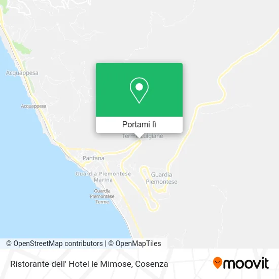 Mappa Ristorante dell' Hotel le Mimose