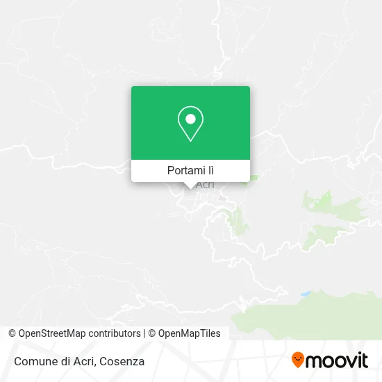 Mappa Comune di Acri