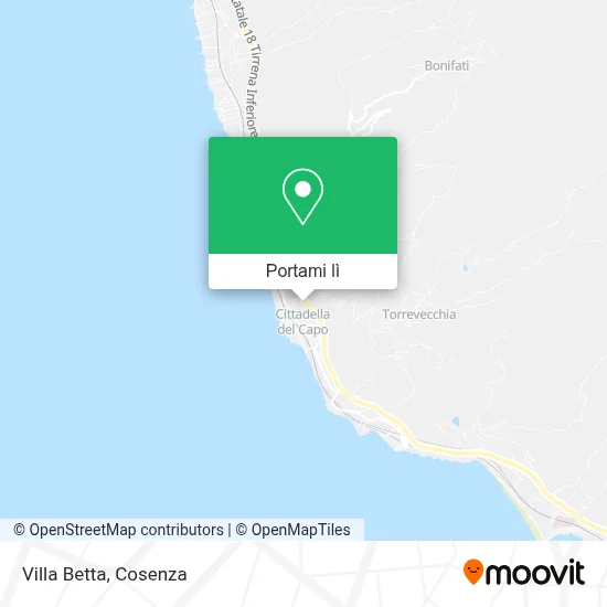 Mappa Villa Betta