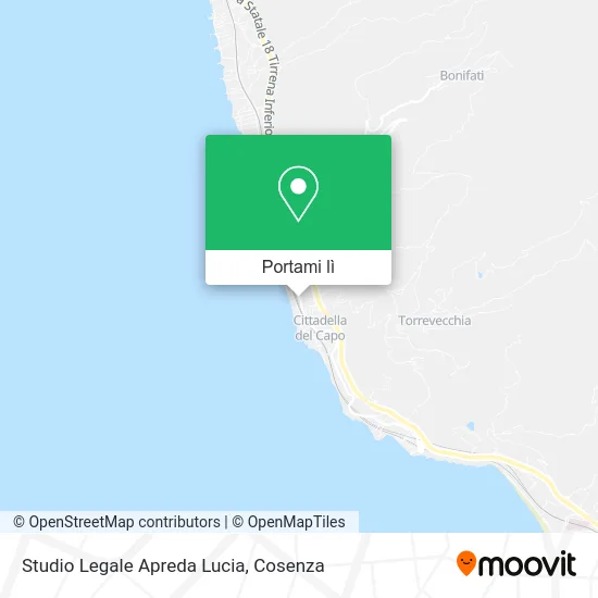 Mappa Studio Legale Apreda Lucia