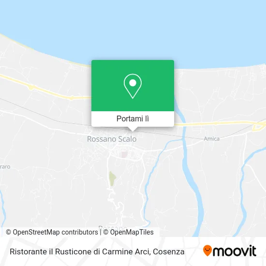 Mappa Ristorante il Rusticone di Carmine Arci
