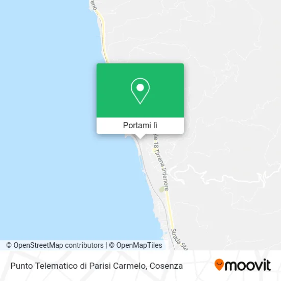 Mappa Punto Telematico di Parisi Carmelo