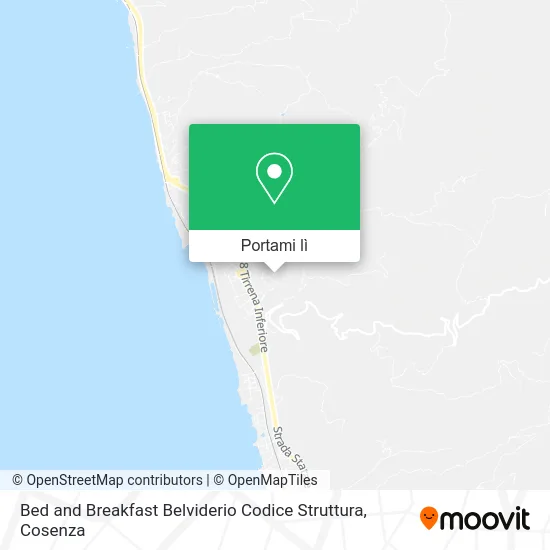 Mappa Bed and Breakfast Belviderio Codice Struttura