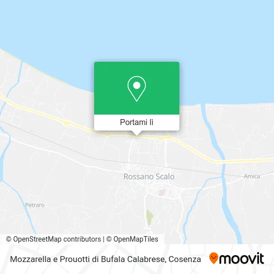 Mappa Mozzarella e Prouotti di Bufala Calabrese