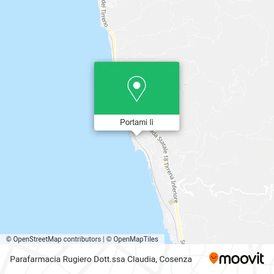 Mappa Parafarmacia Rugiero Dott.ssa Claudia