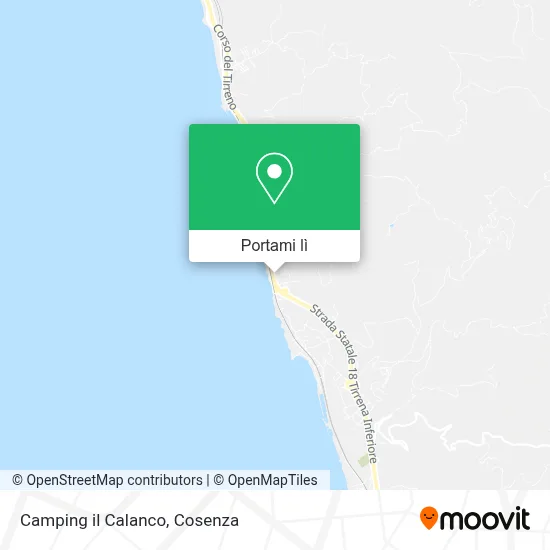Mappa Camping il Calanco