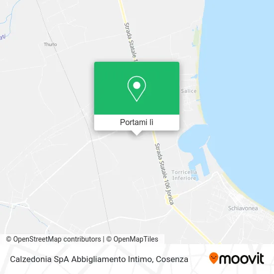 Mappa Calzedonia SpA Abbigliamento Intimo