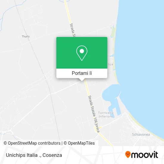 Mappa Unichips Italia .