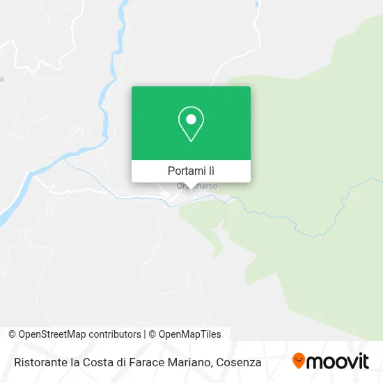 Mappa Ristorante la Costa di Farace Mariano