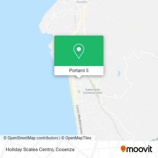 Mappa Holiday Scalea Centro