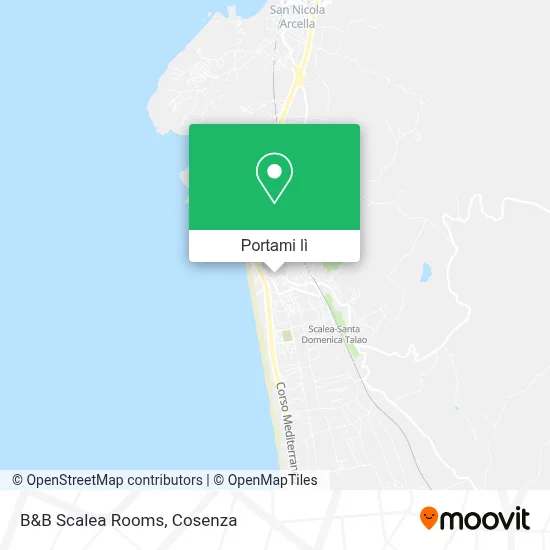 Mappa B&B Scalea Rooms