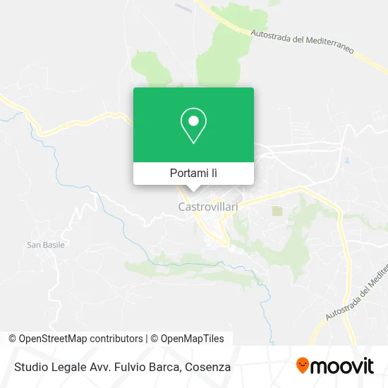 Mappa Studio Legale Avv. Fulvio Barca