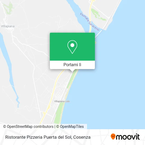 Mappa Ristorante Pizzeria Puerta del Sol